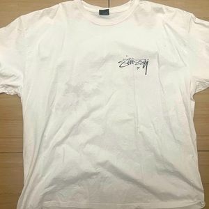 LIKE NEW WORN ONCE STUSSY SIZE XXL OVERSIZED WHITE T SHIRT